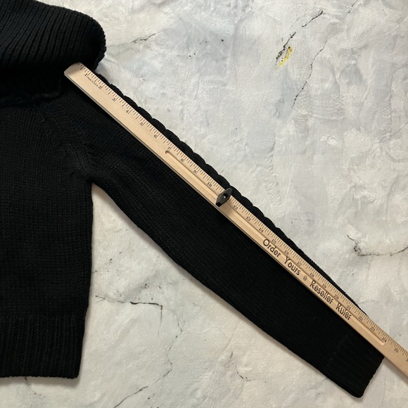 Moon River Sweater Womens Size Large Black‎ Long Sleeve Off The Shoulder - Picture 3 of 10